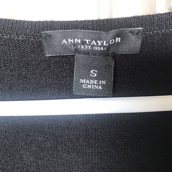 Ann Taylor Sweater SzS Lt Weight Ruched Sides Long Sleeves Tunic Length Used - Picture 2 of 11